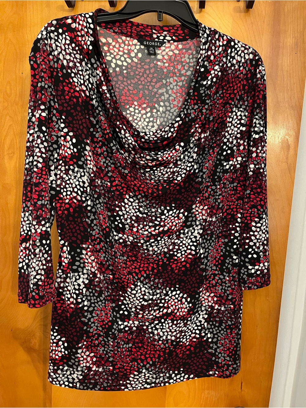 George Pink, Black & White Dotted Blouse